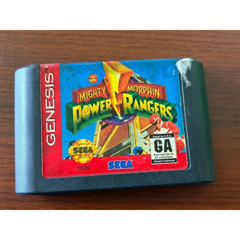 Mighty Morphin Power Rangers Sega Genesis, 1994 - Tested Game Cartridge Only